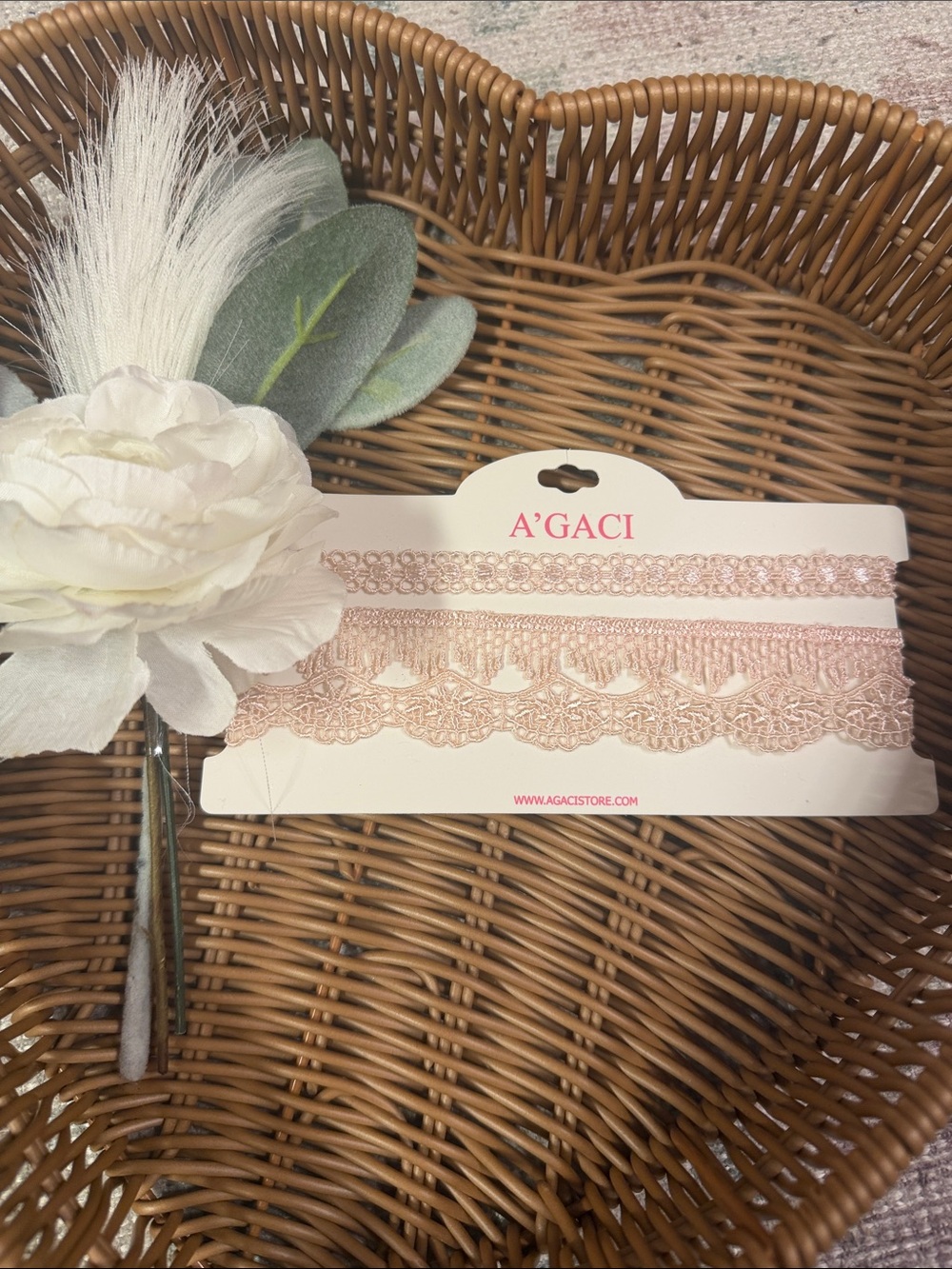 Pack of 3 Pink Lace Chokers- NWT